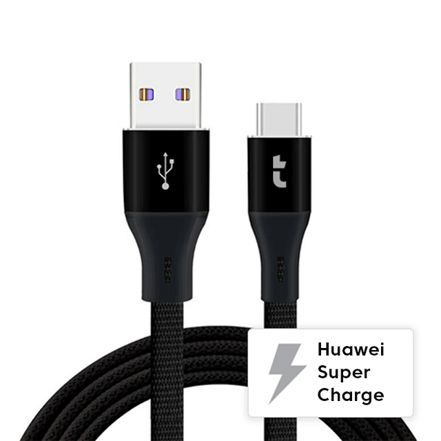 Huawei SuperCharge USB-C naar USB kabel (3A!) - 1 meter