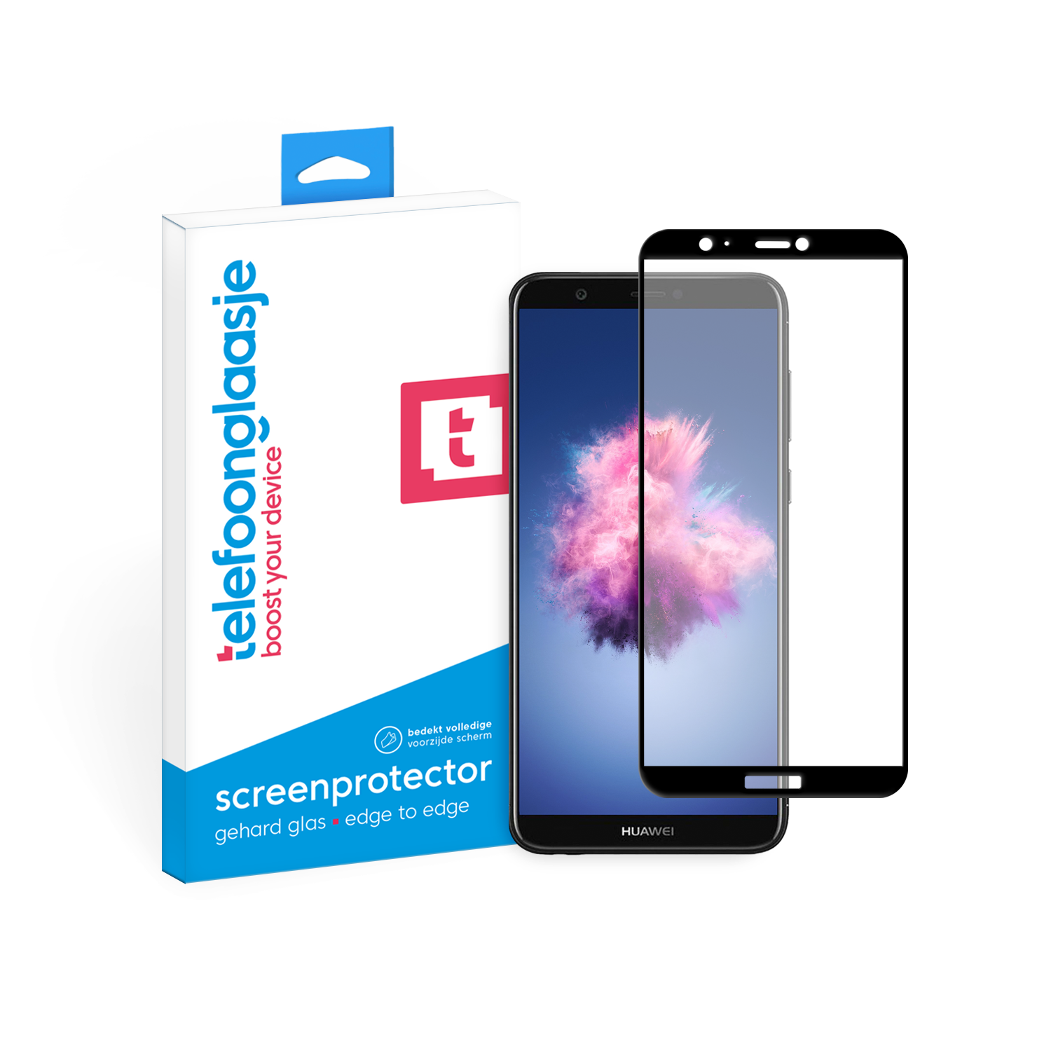 Huawei P Smart 2018 screenprotector gehard glas Edge to Edge