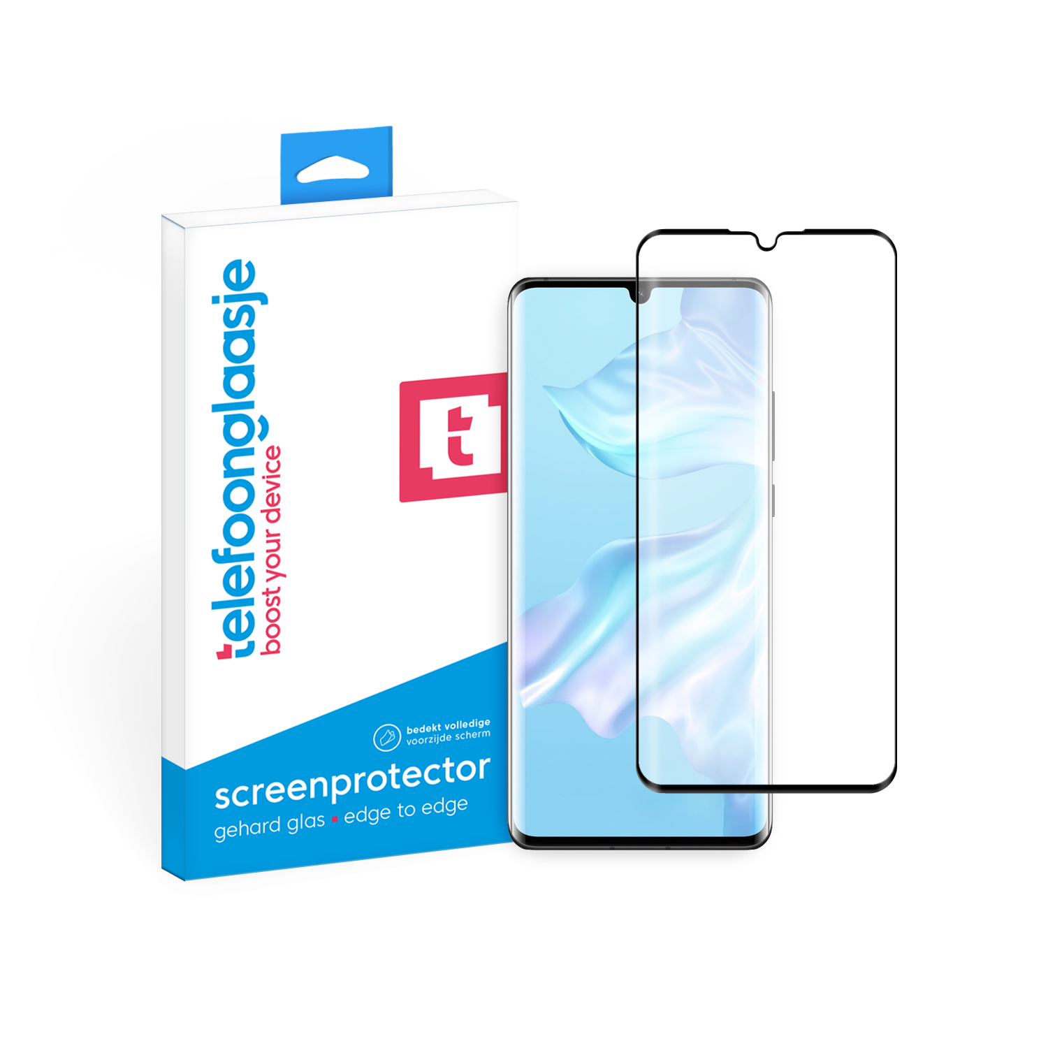 Huawei P30 pro screenprotector gehard glas Edge to Edge