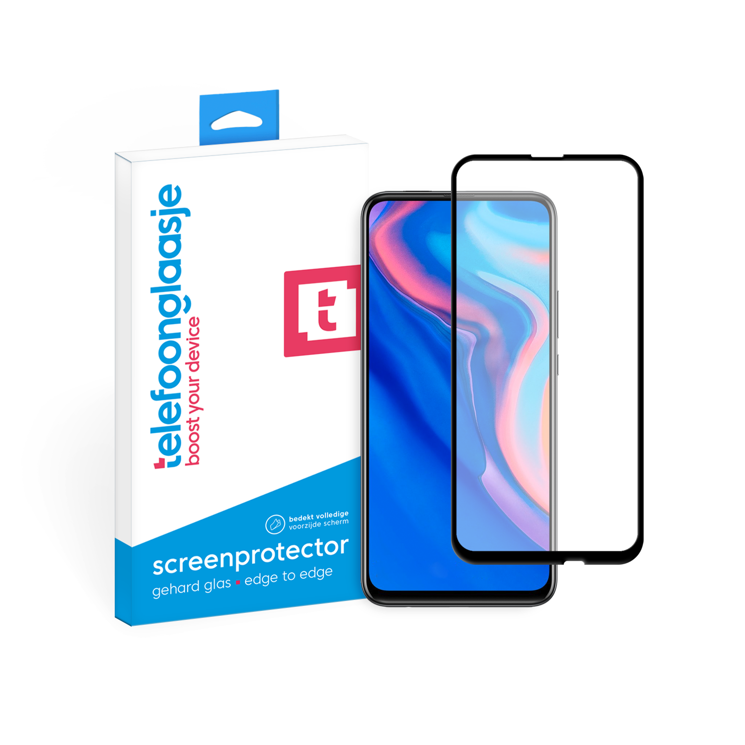 Huawei P Smart Z screenprotector gehard glas Edge to Edge