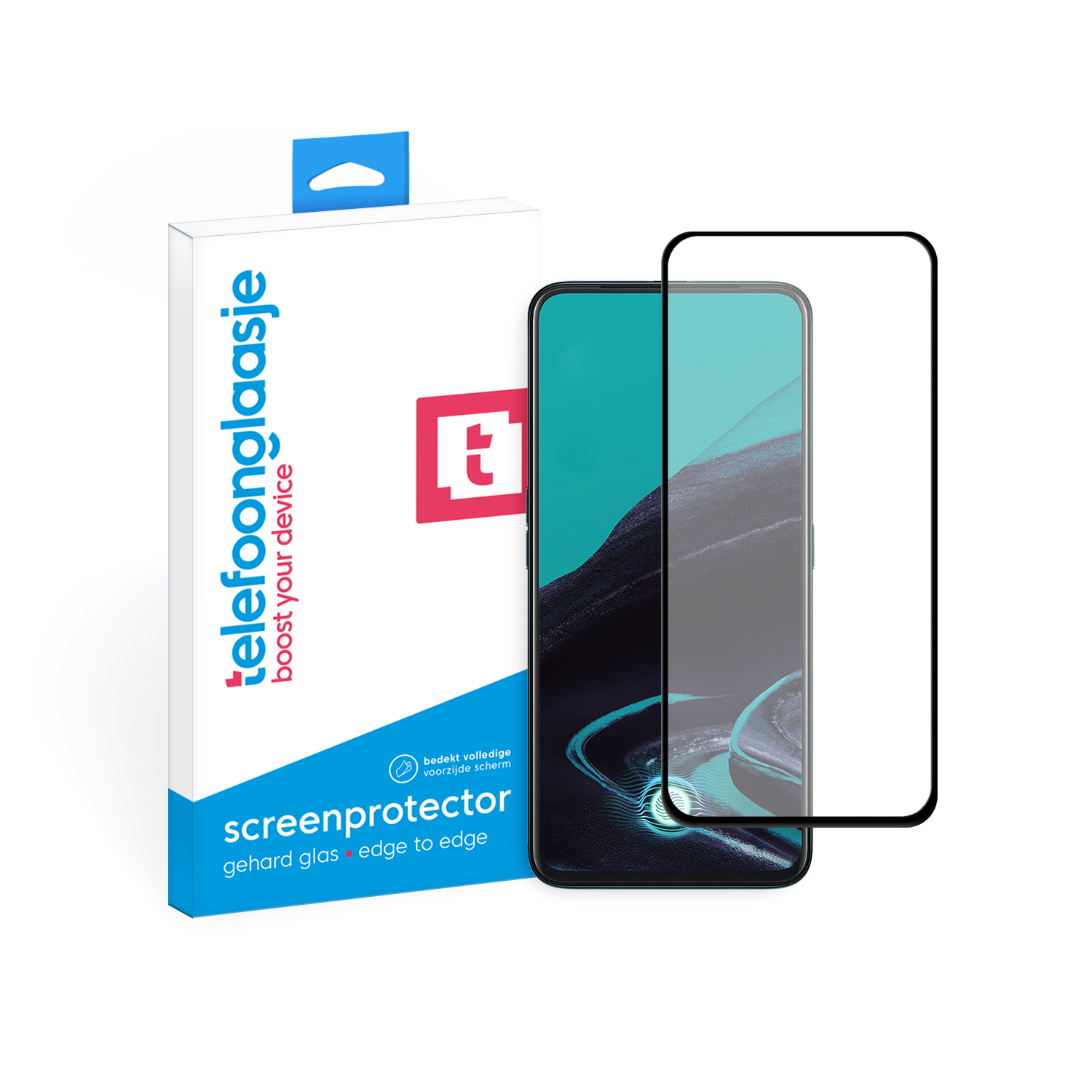 OPPO Reno 2 screenprotector gehard glas Edge to Edge